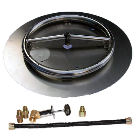 Sleep Ez 18 in. Stainless Steel Pan Ring Pro-Kit Natural Gas SL3241854